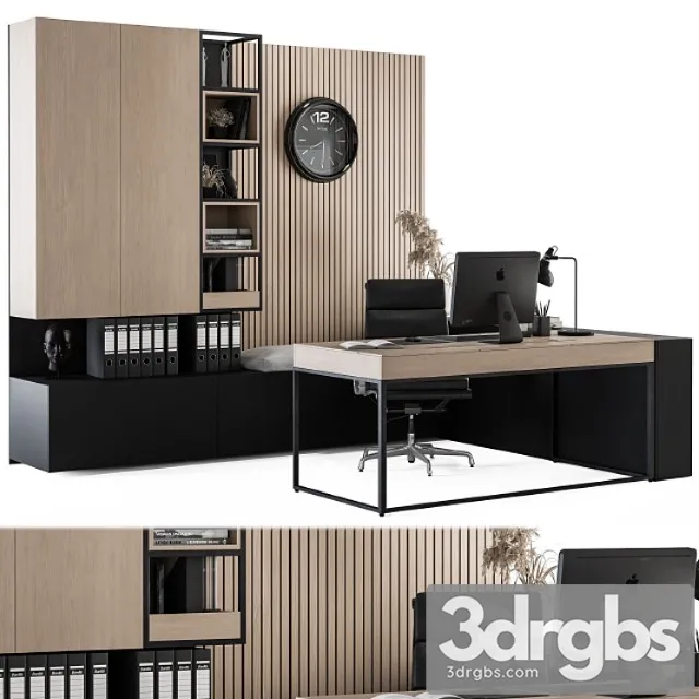 Office furniture – manager set 11 2 3D Model Download