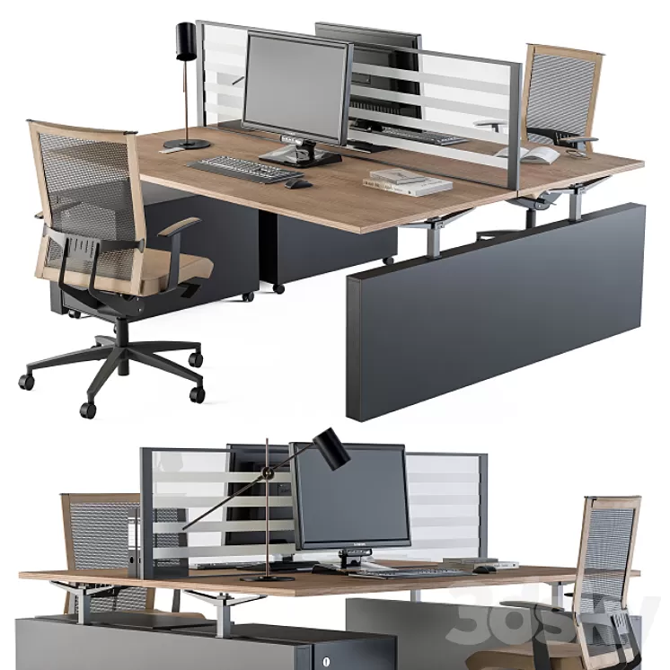 Office Furniture – Manager Set 14 3D Model Office Furniture – Manager Set 14 3D Model