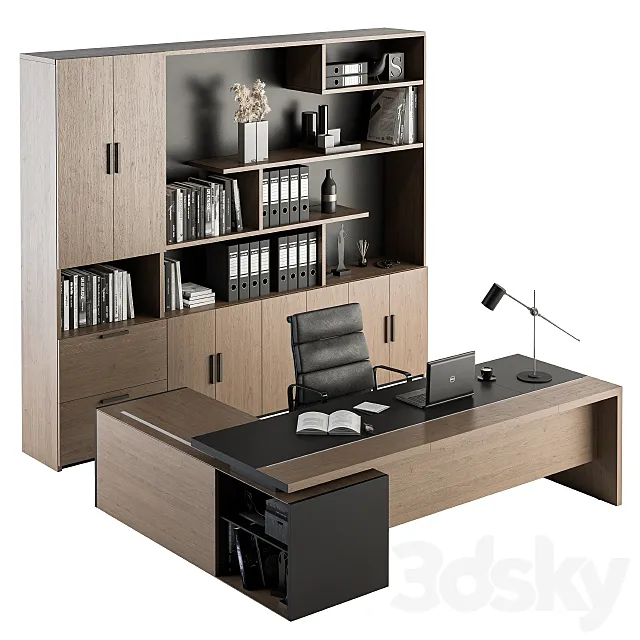 Office Furniture – Manager Set 18 3D Model Office Furniture – Manager Set 18 3D Model