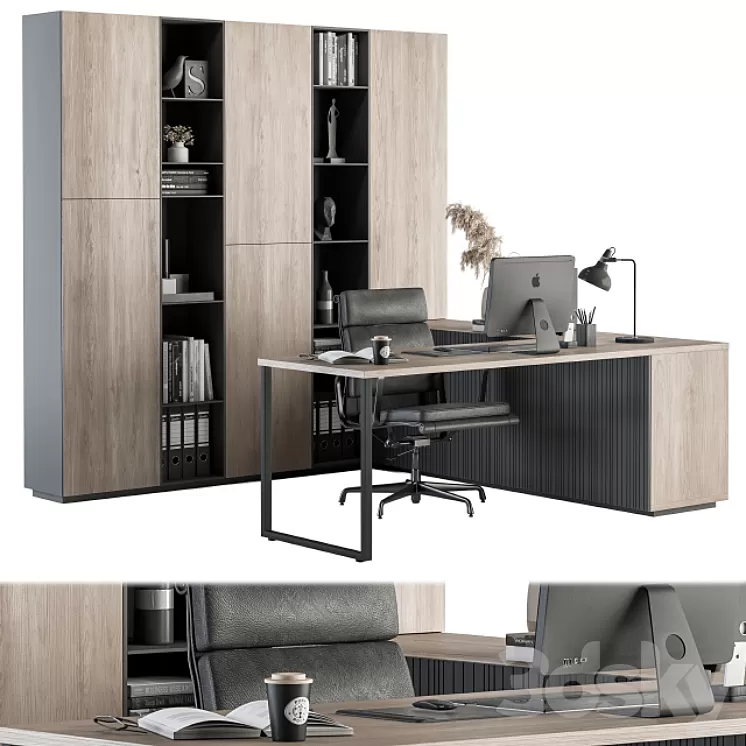 Office Furniture – Manager Set 19 3D Model Office Furniture – Manager Set 19 3D Model