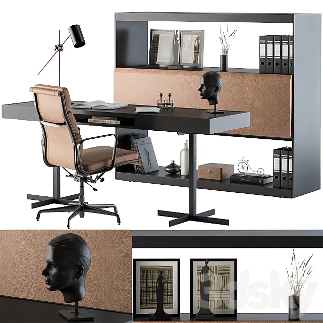 Office Furniture – Manager Set02 3DModel