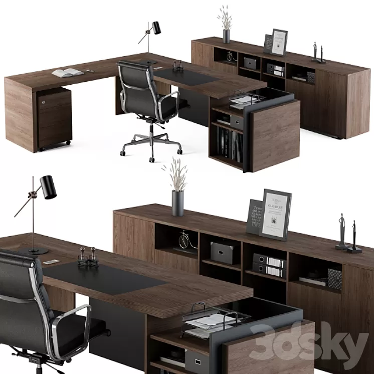 Office Furniture – Manager Set03 3D Model