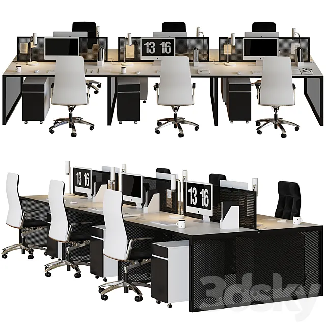 office furniture set 3DModel office furniture set 3DModel