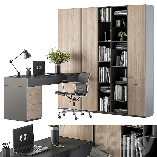 Office Furniture Wardrobe and Table – Home Office 36 3DModel Office Furniture Wardrobe and Table – Home Office 36 3DModel