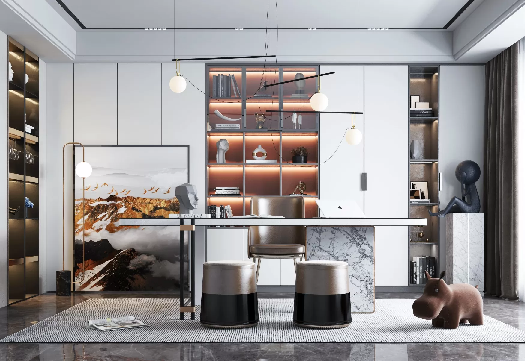 OFFICE HOME – 3D SCENE – 367