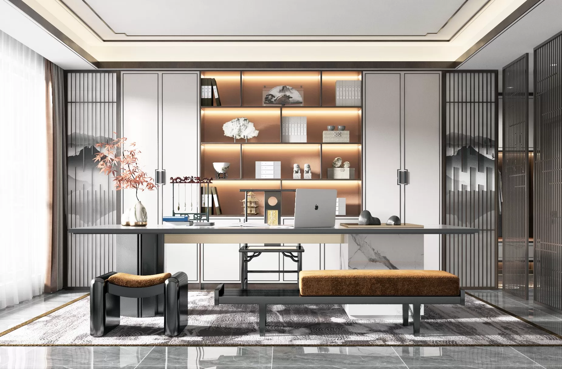 OFFICE HOME – 3D SCENE – 372