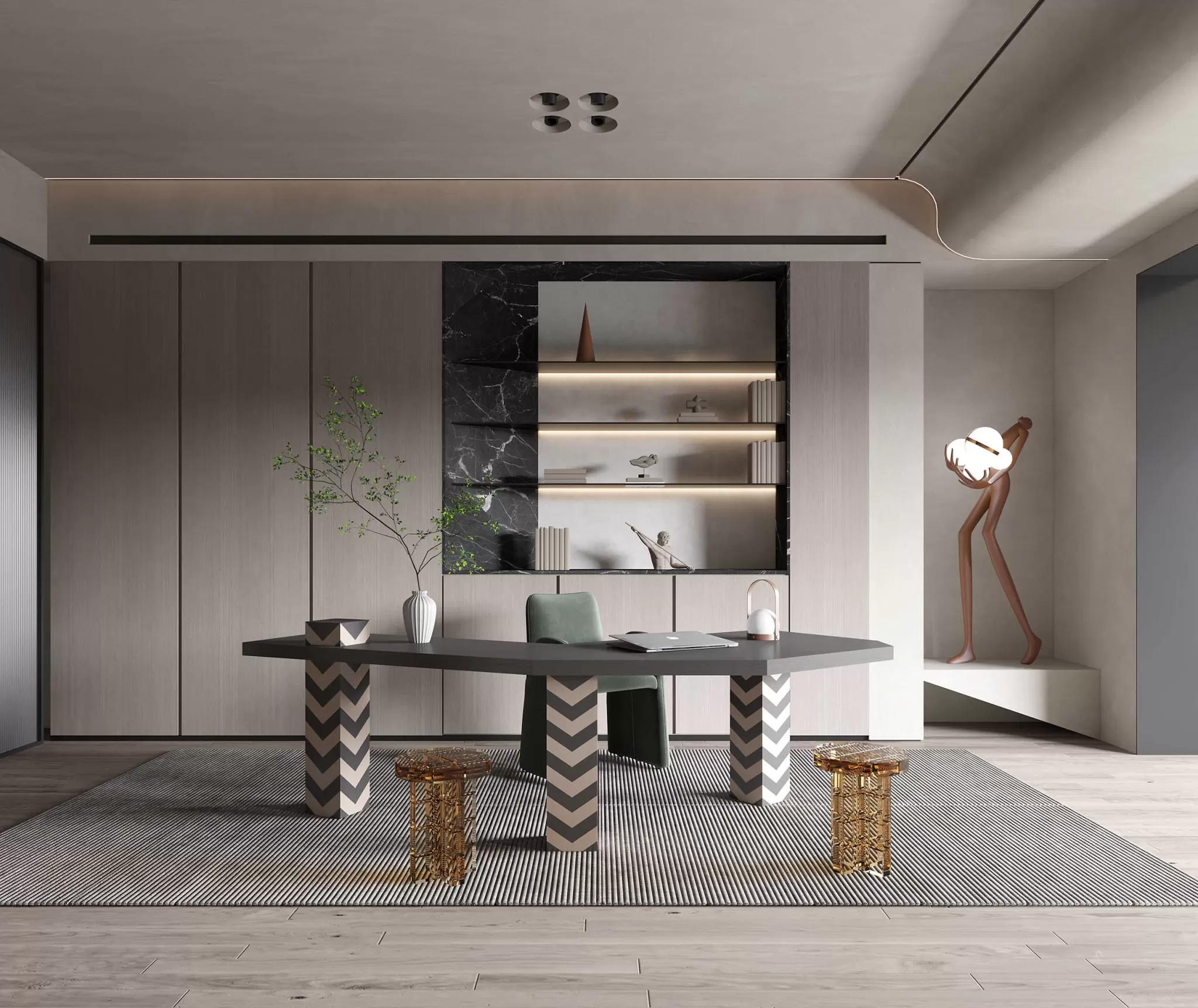 OFFICE HOME – 3D SCENE – 389