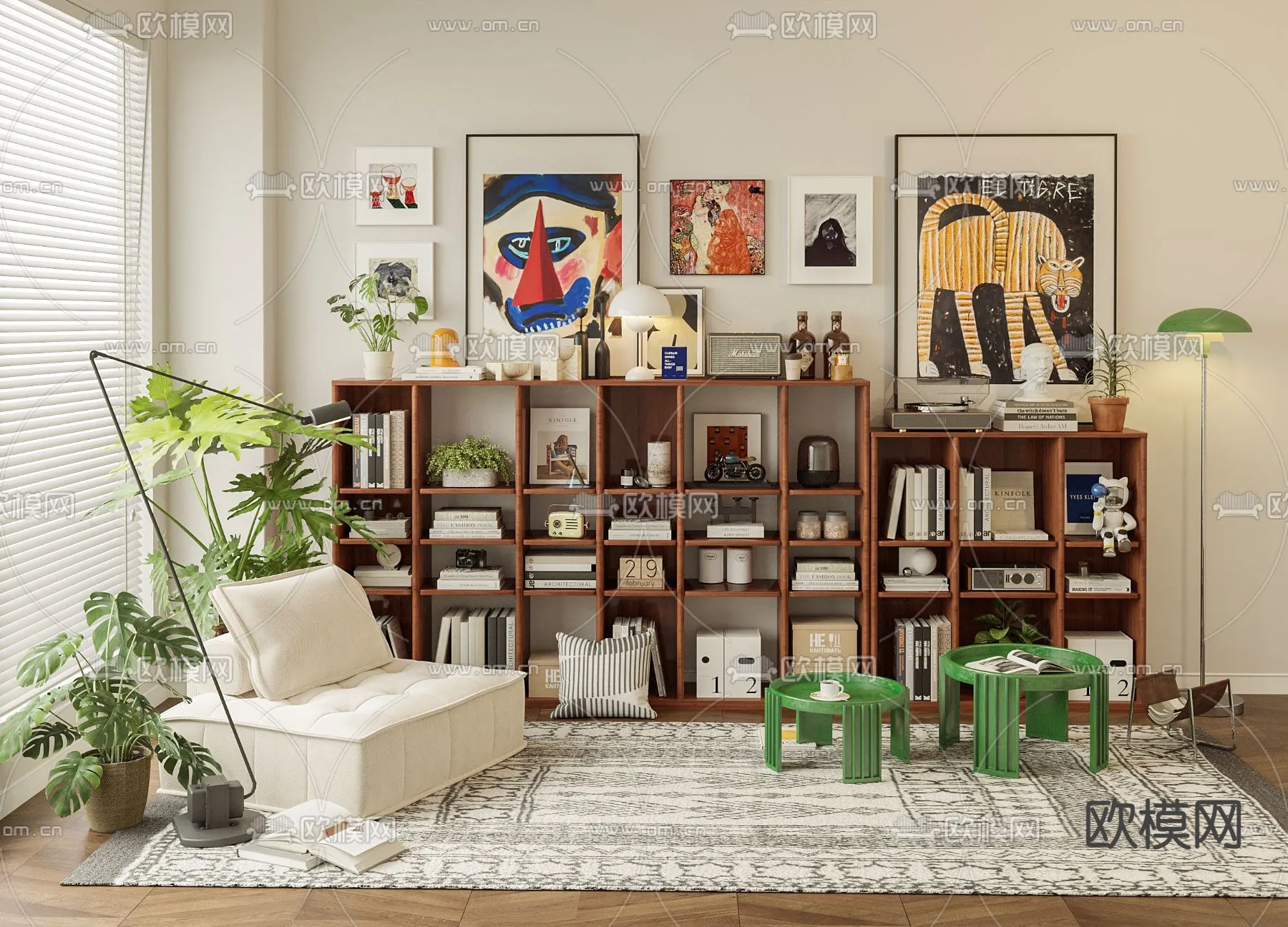 OFFICE HOME – CORONA – 3D MODEL – 1719