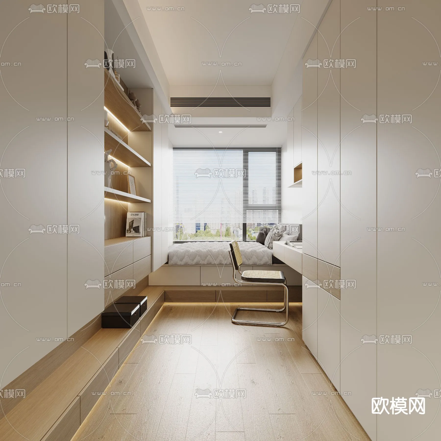 OFFICE HOME – CORONA – 3D MODEL – 1747