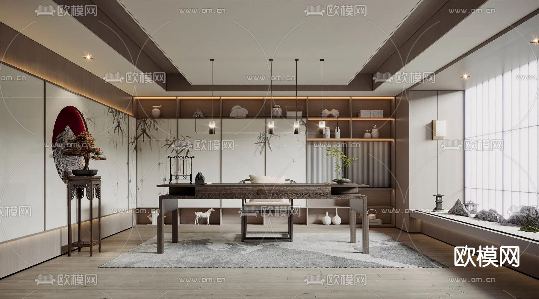 OFFICE HOME – CORONA – 3D MODEL – 1756