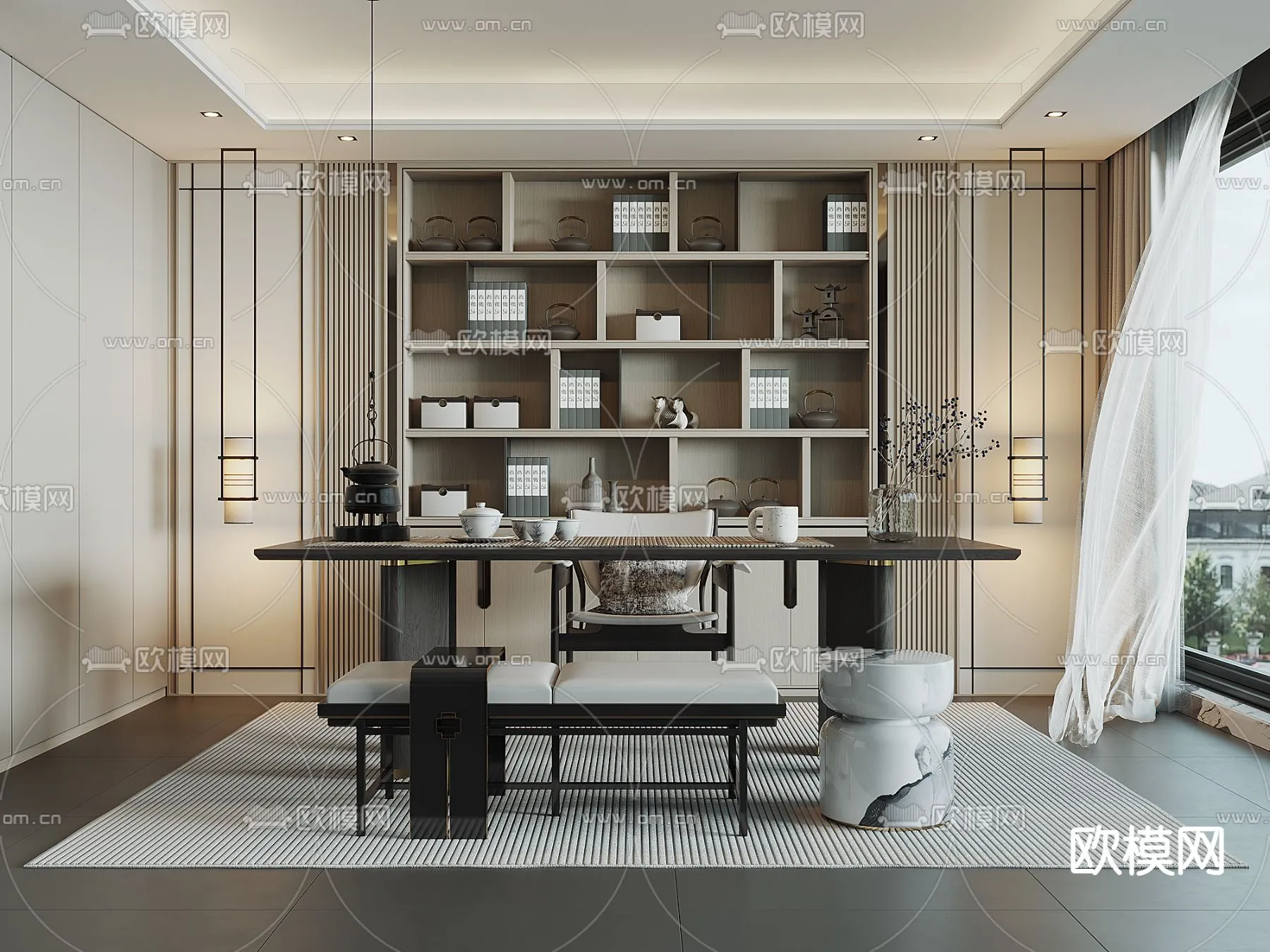 OFFICE HOME – CORONA – 3D MODEL – 1775