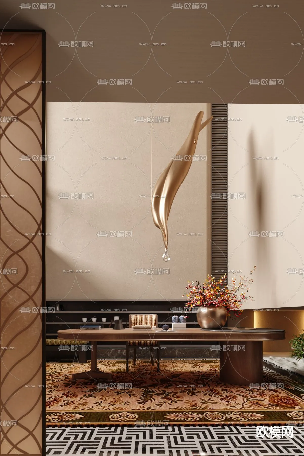 OFFICE HOME – VRAY / CORONA – 3D MODEL – 1702