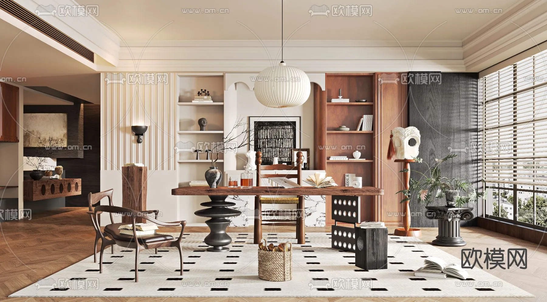 OFFICE HOME – VRAY / CORONA – 3D MODEL – 1710