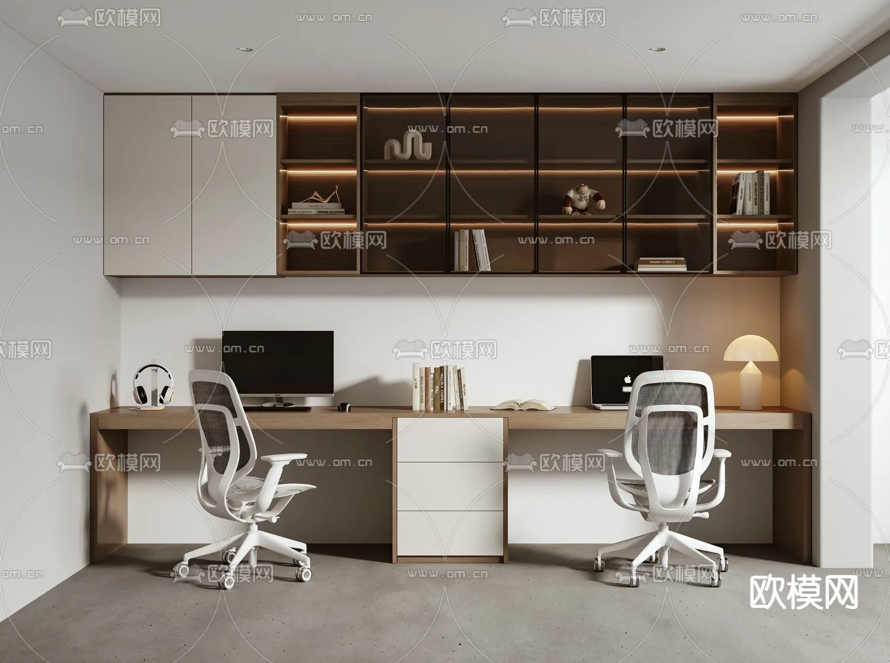 OFFICE HOME – VRAY / CORONA – 3D MODEL – 1712