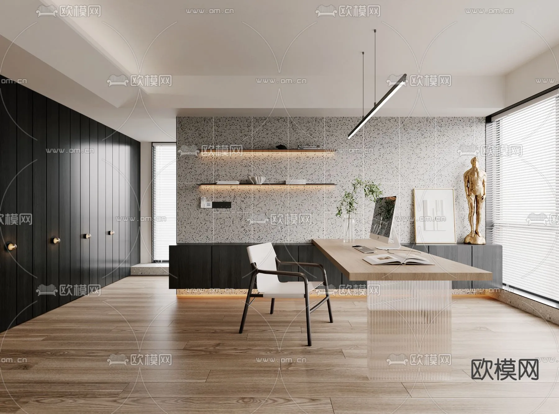 OFFICE HOME – VRAY / CORONA – 3D MODEL – 1722