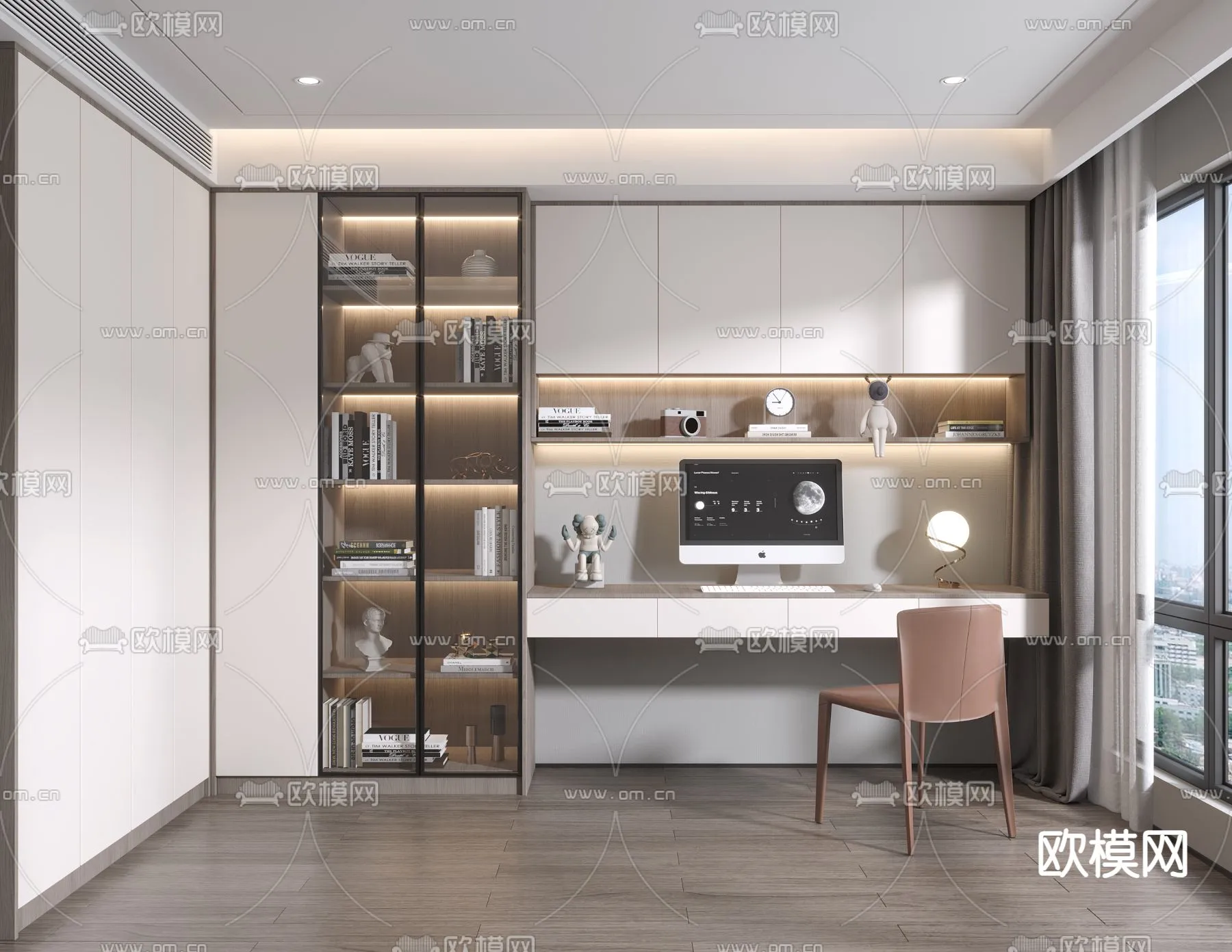 OFFICE HOME – VRAY / CORONA – 3D MODEL – 1727