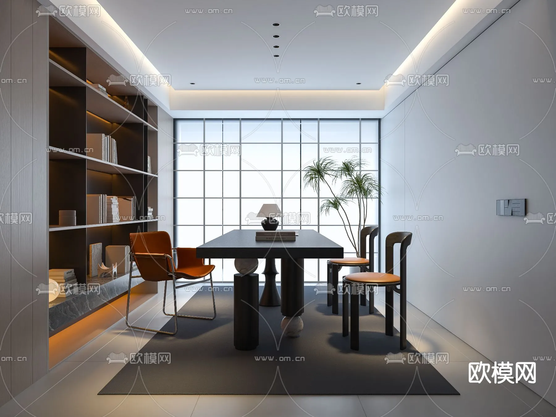 OFFICE HOME – VRAY / CORONA – 3D MODEL – 1745