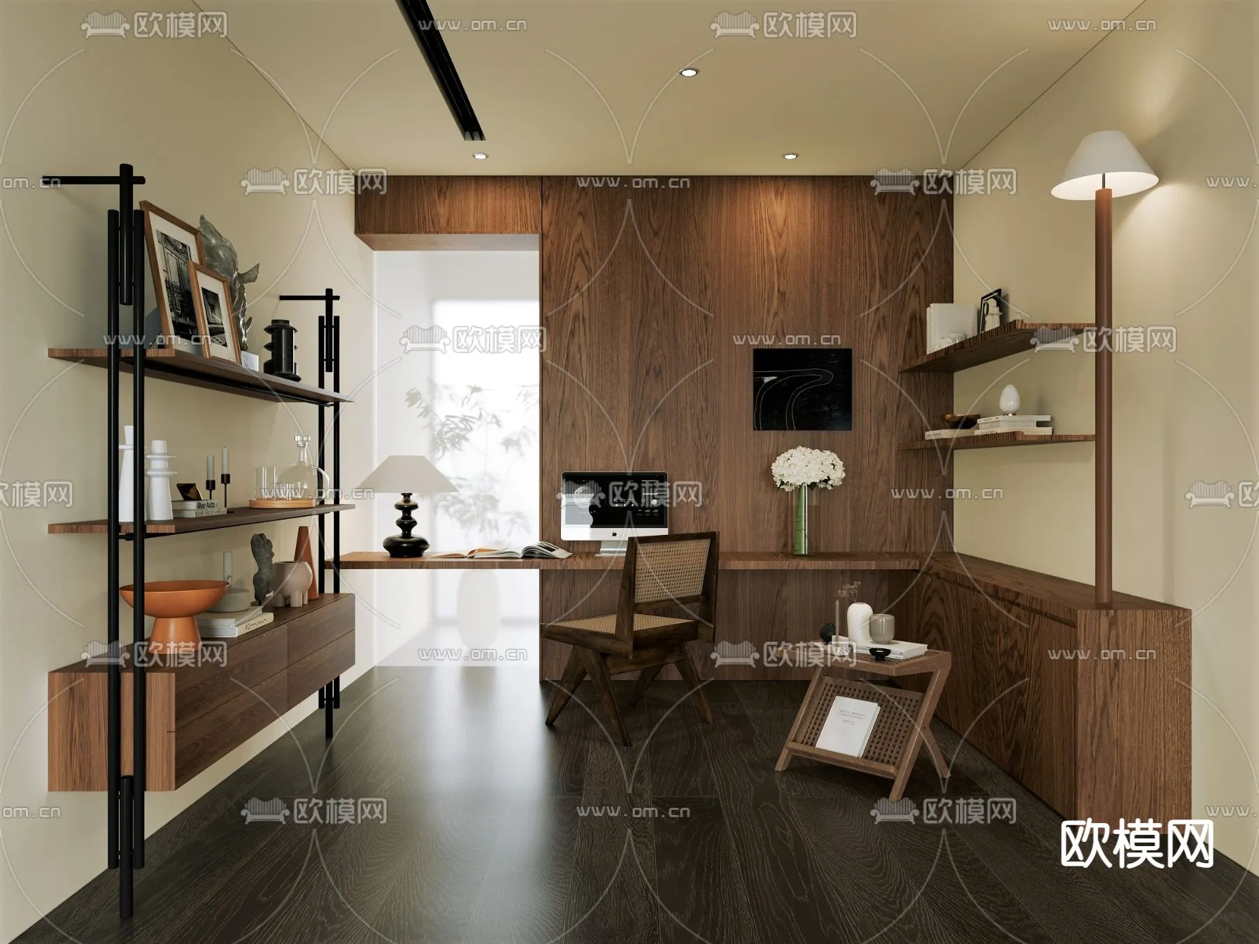 OFFICE HOME – VRAY / CORONA – 3D MODEL – 1748