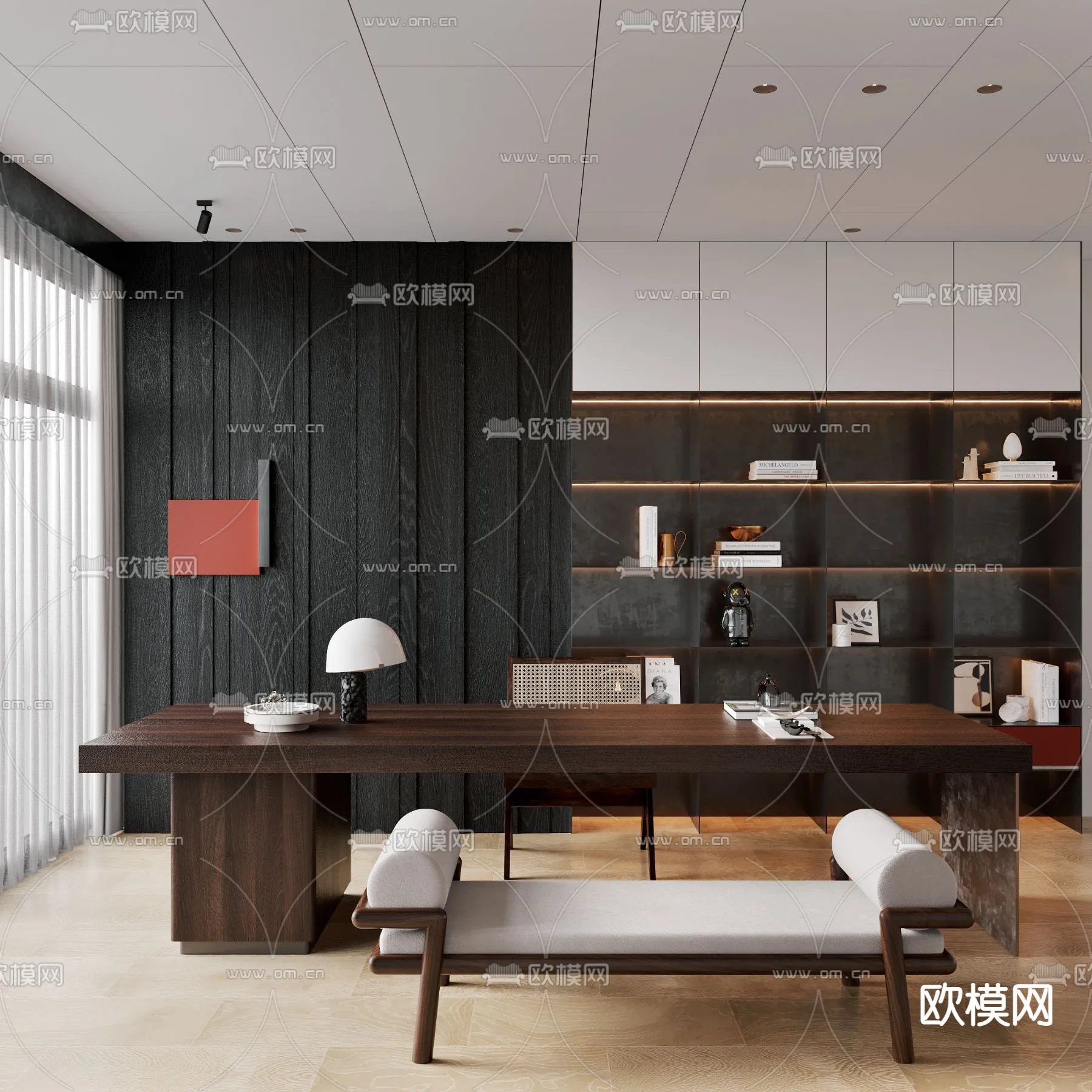 OFFICE HOME – VRAY / CORONA – 3D MODEL – 1753