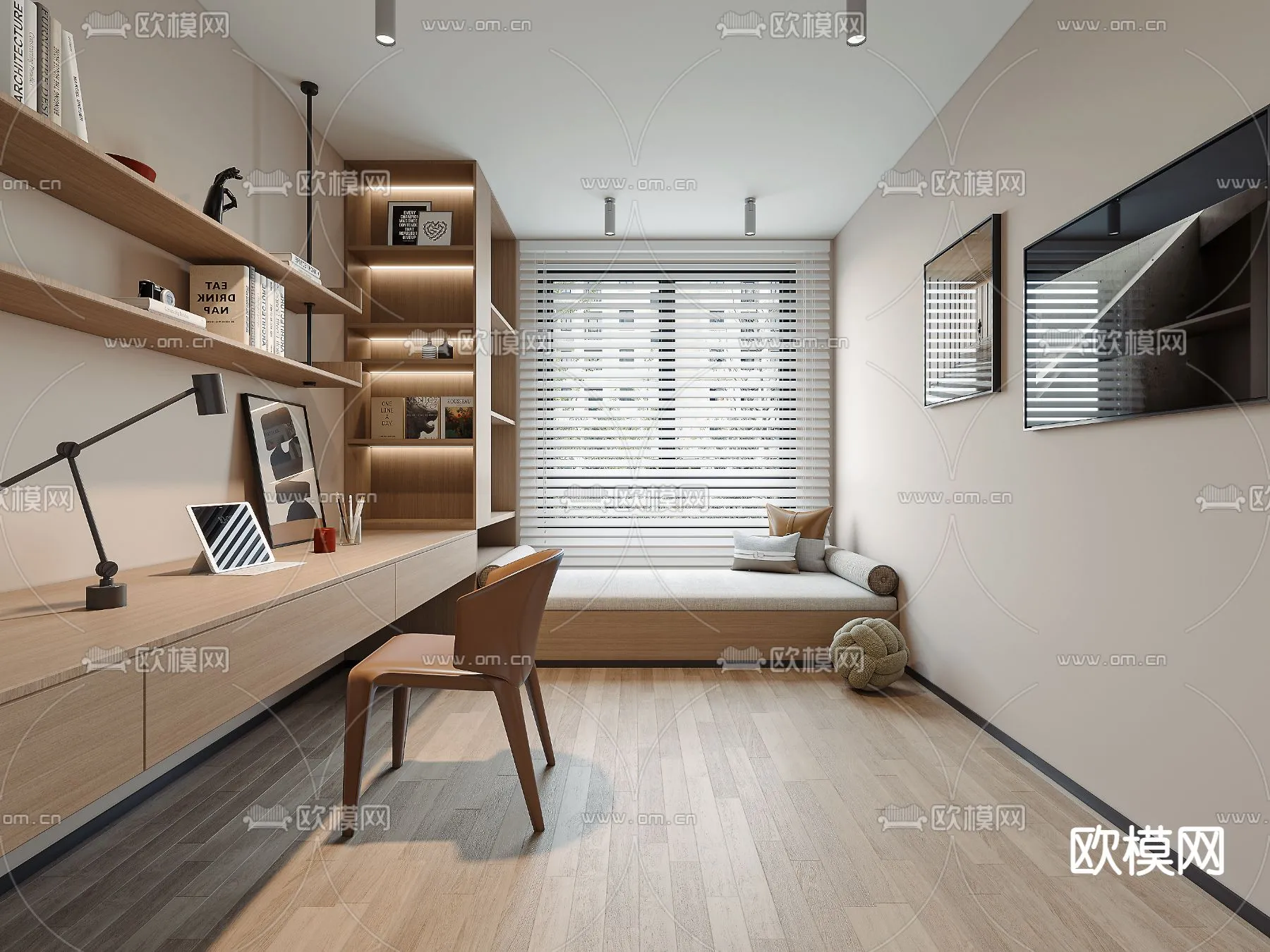 OFFICE HOME – VRAY / CORONA – 3D MODEL – 1754