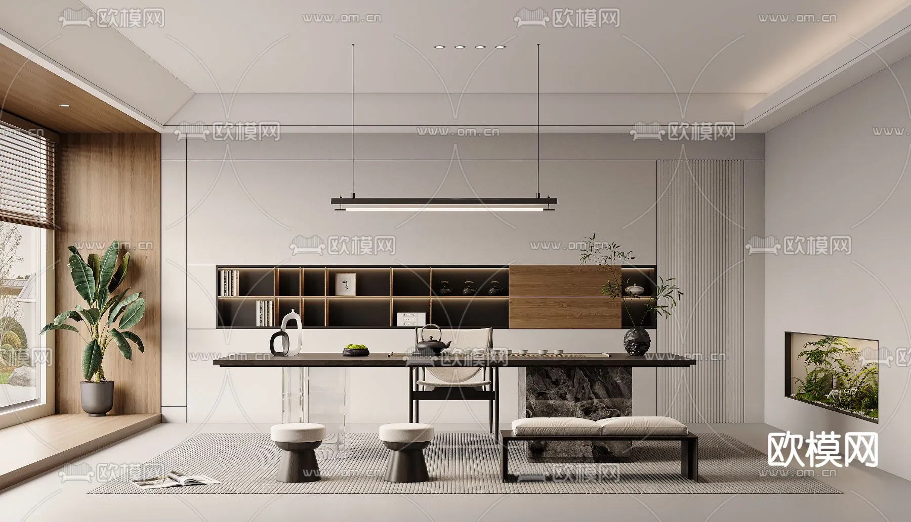 OFFICE HOME – VRAY / CORONA – 3D MODEL – 1760