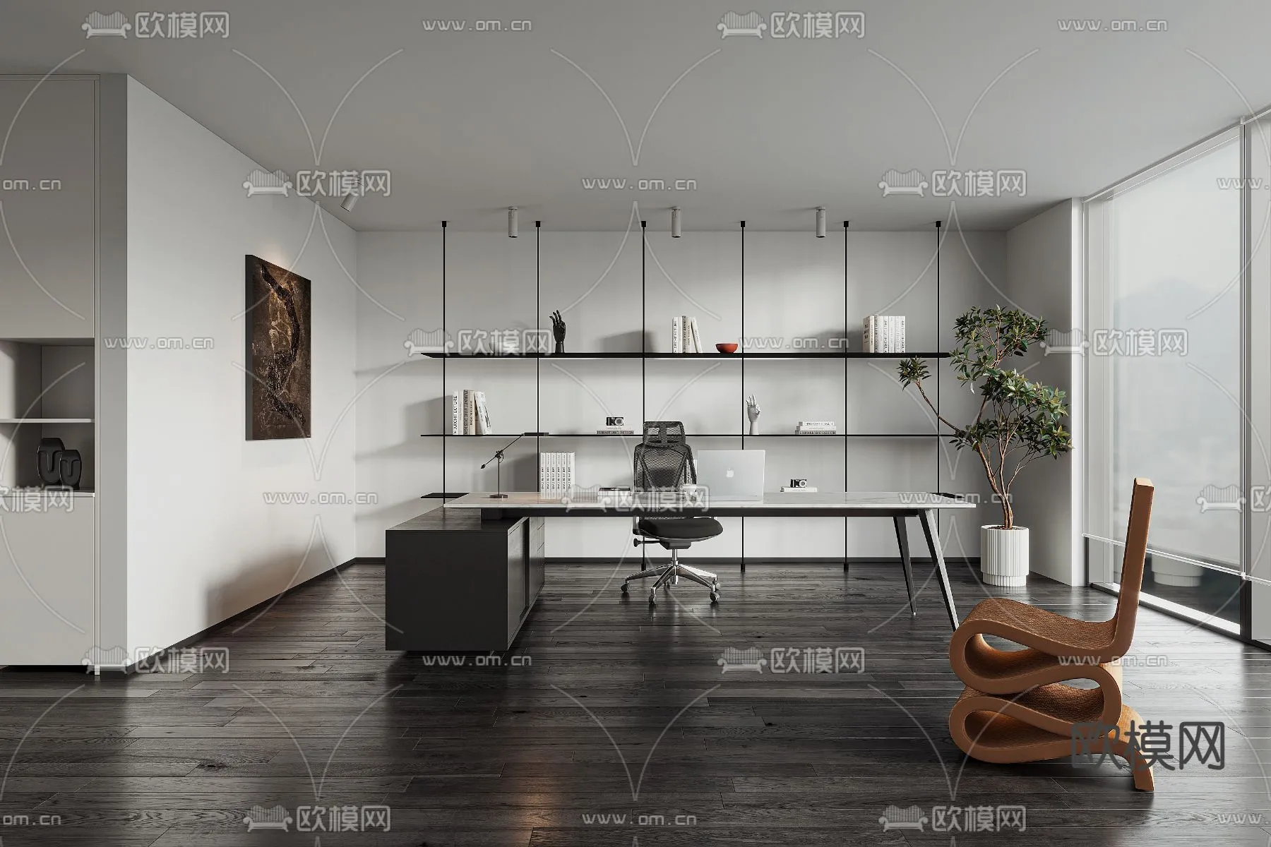 OFFICE HOME – VRAY / CORONA – 3D MODEL – 1761