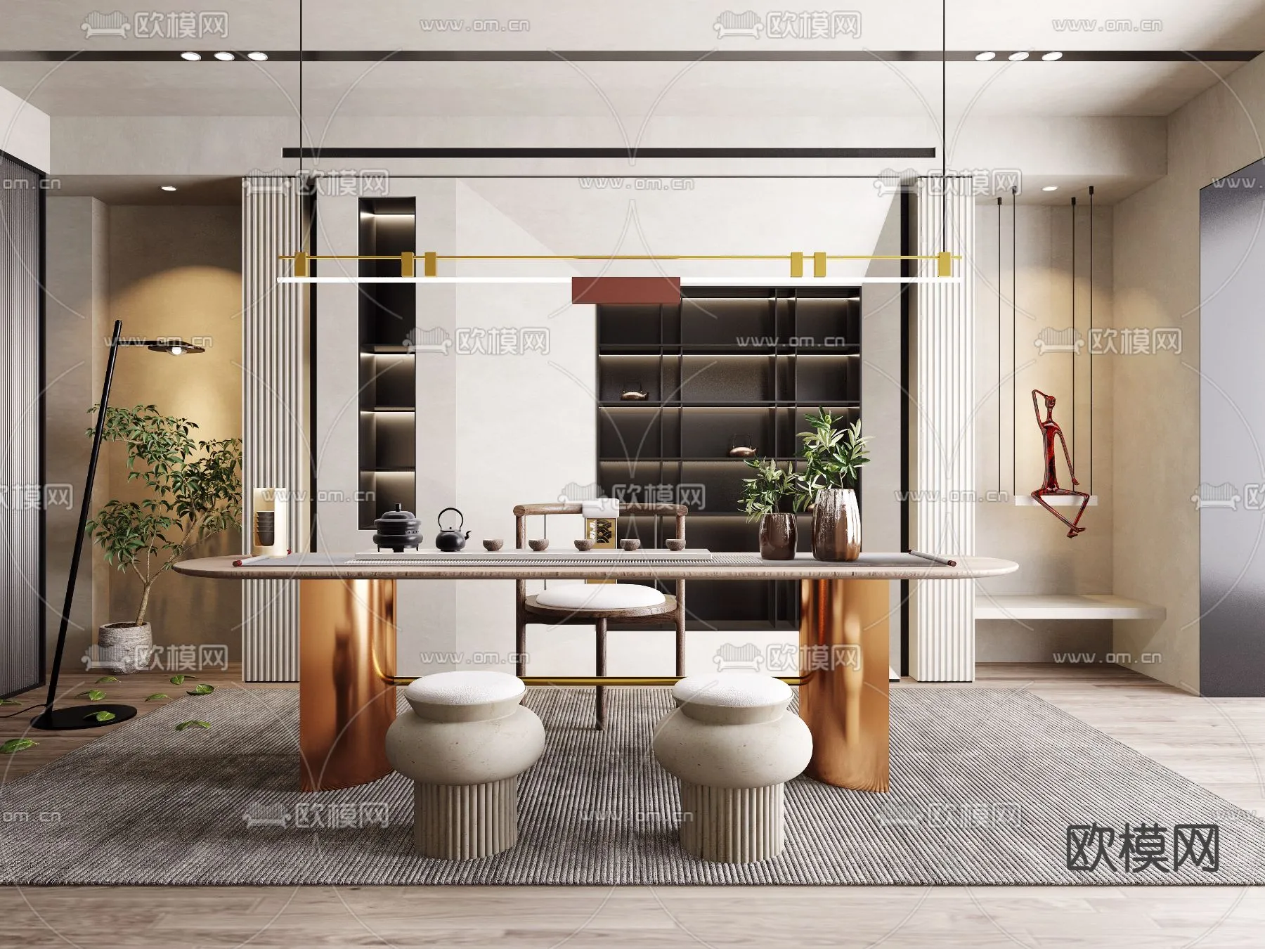 OFFICE HOME – VRAY / CORONA – 3D MODEL – 1771