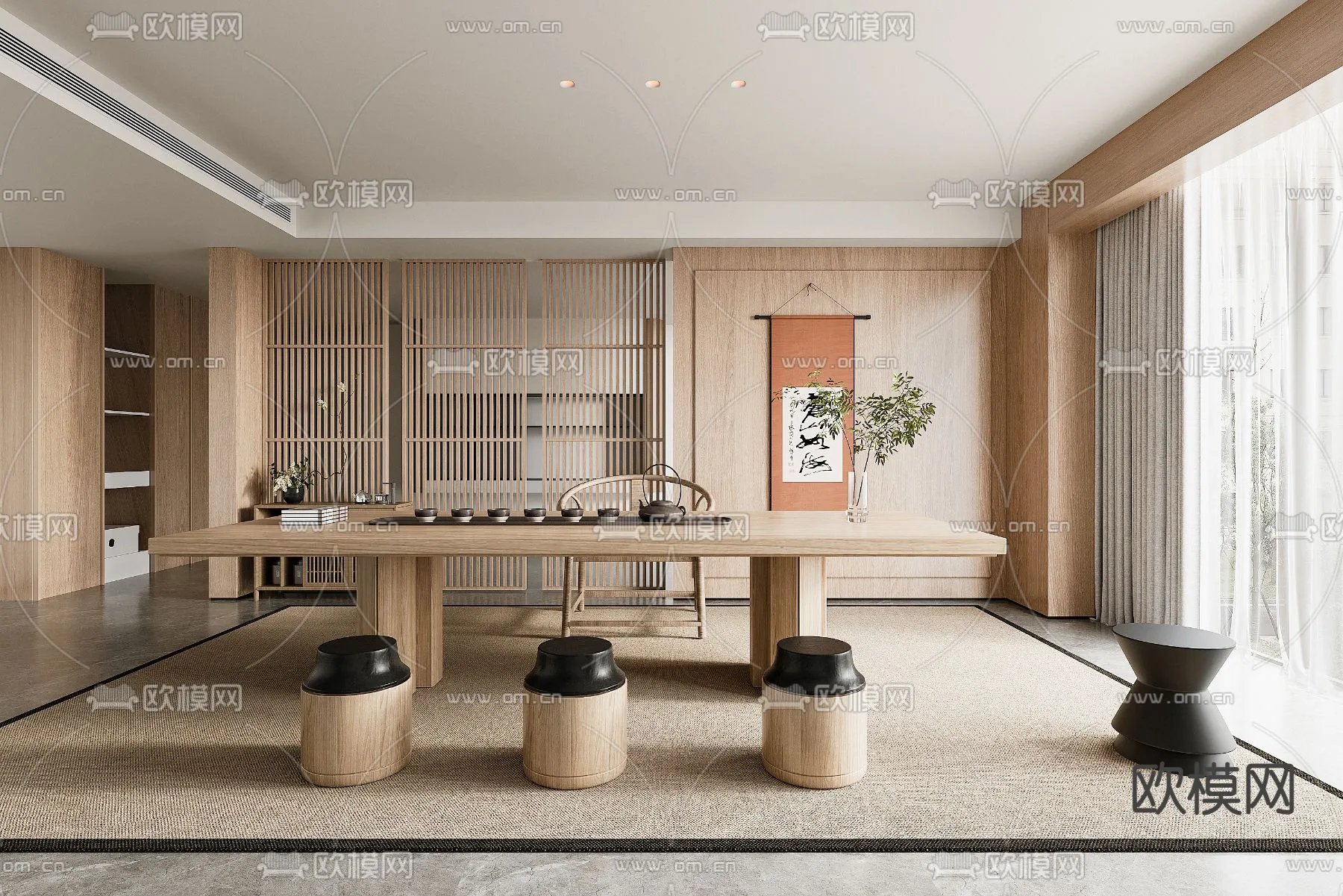 OFFICE HOME – VRAY / CORONA – 3D MODEL – 1773