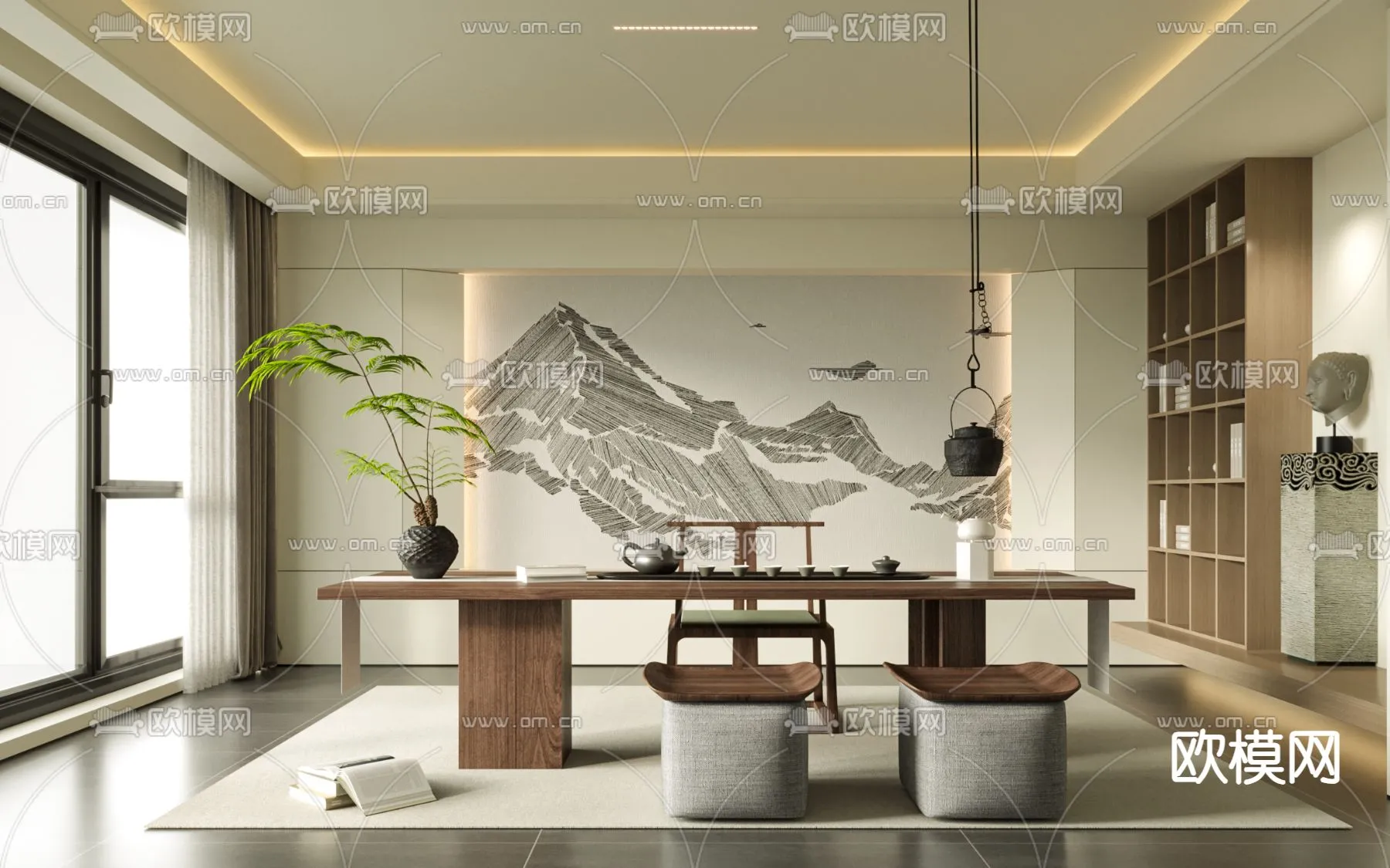 OFFICE HOME – VRAY / CORONA – 3D MODEL – 1781