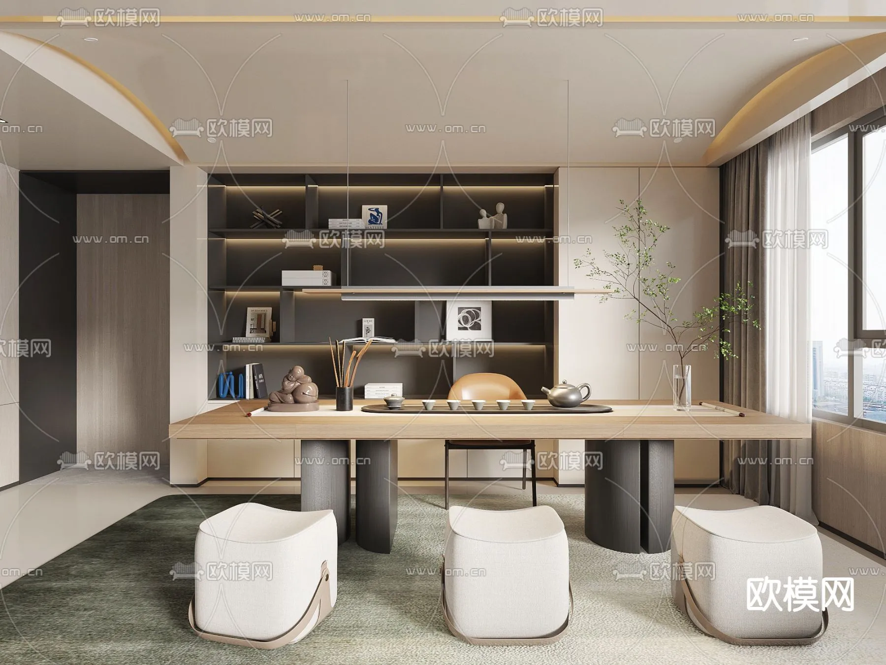 OFFICE HOME – VRAY / CORONA – 3D MODEL – 1788