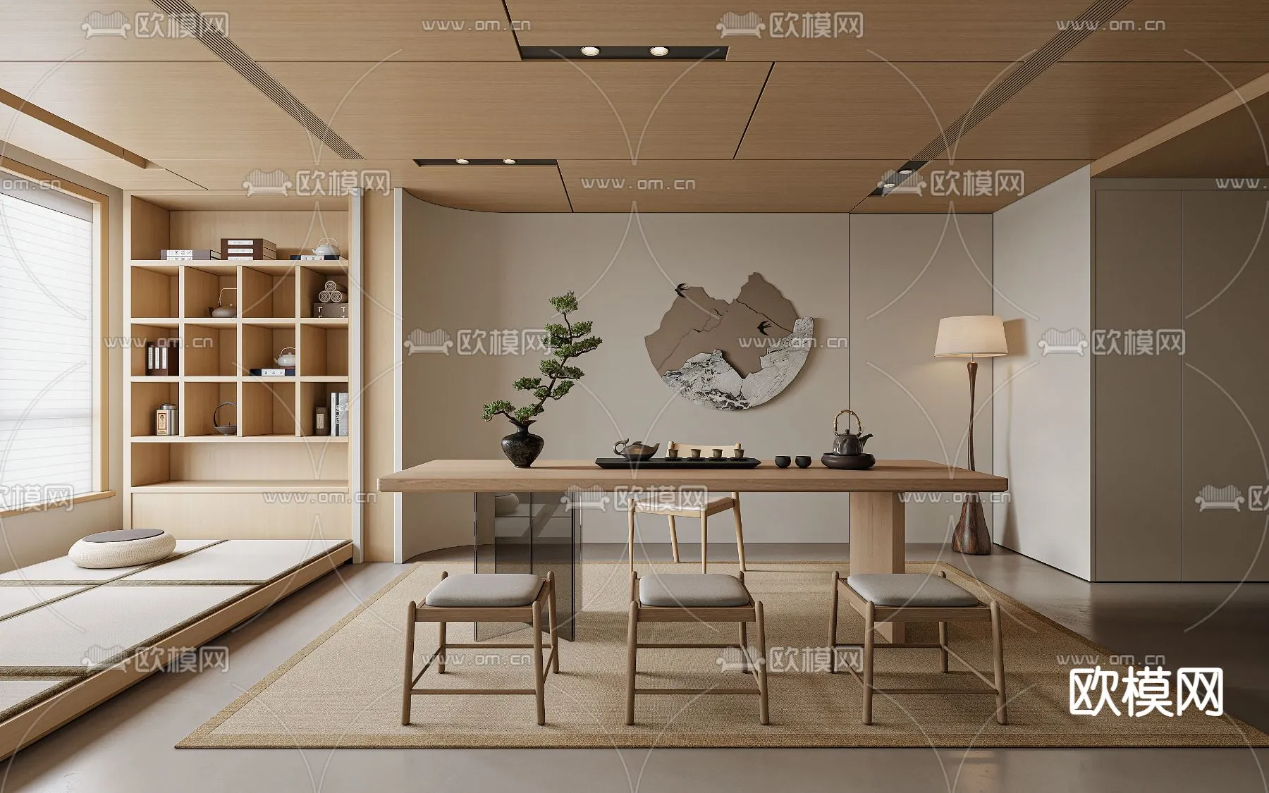 OFFICE HOME – VRAY / CORONA – 3D MODEL – 1806