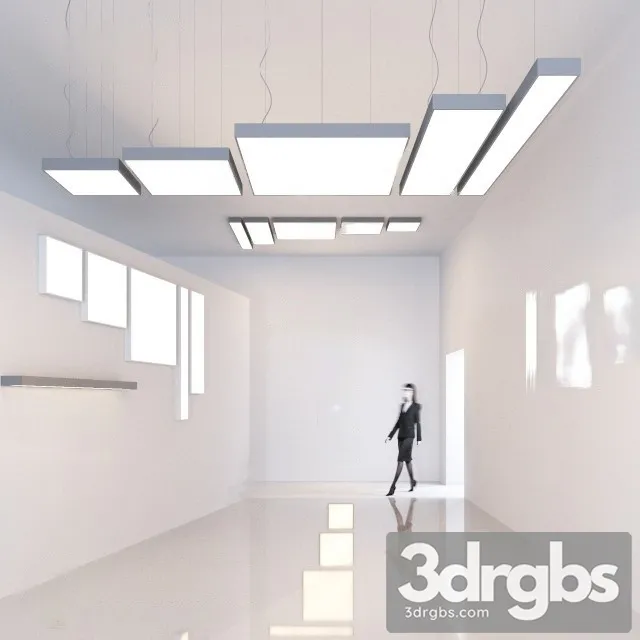 Office lights 4 3D Model Download