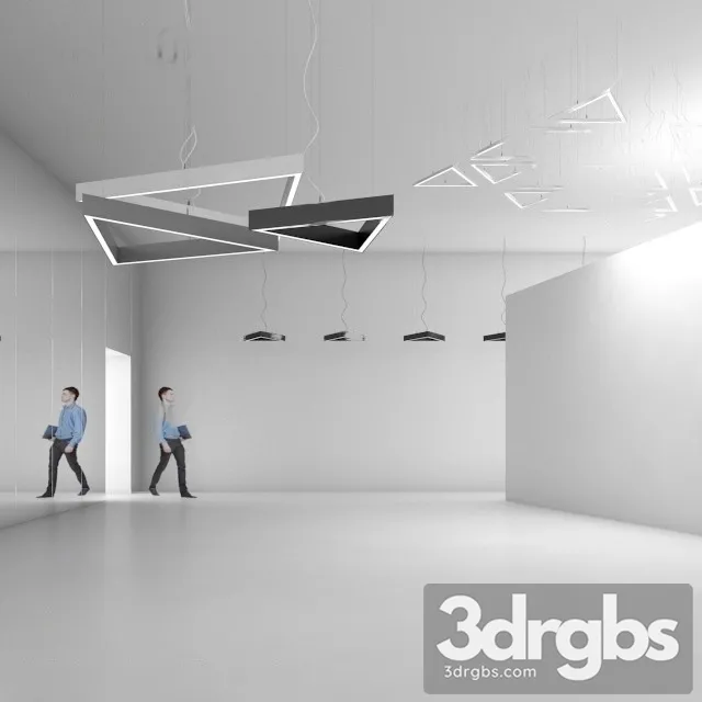 Office lights 6 3D Model Download