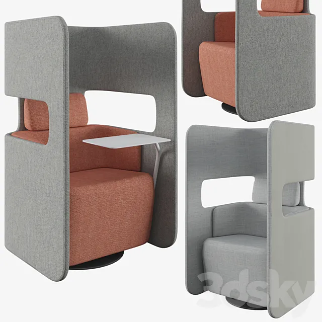 Office Pod Seat_FB 3D Model Office Pod Seat_FB 3D Model