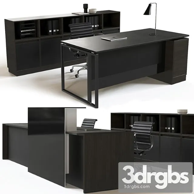 Office Reception Furniture Set 3 3D Model Download