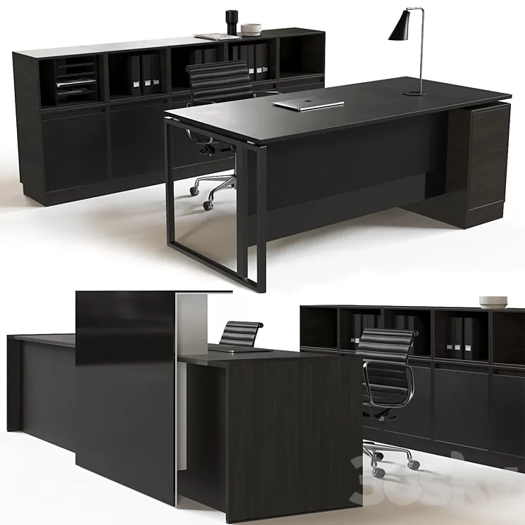 Office reception furniture set 3D Model Office reception furniture set 3D Model