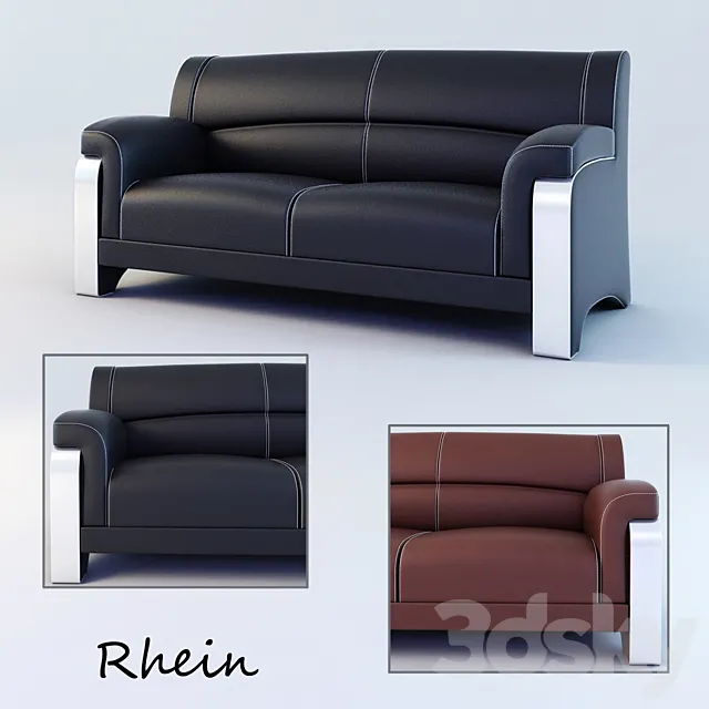 Office sofa Rhein 3D Model