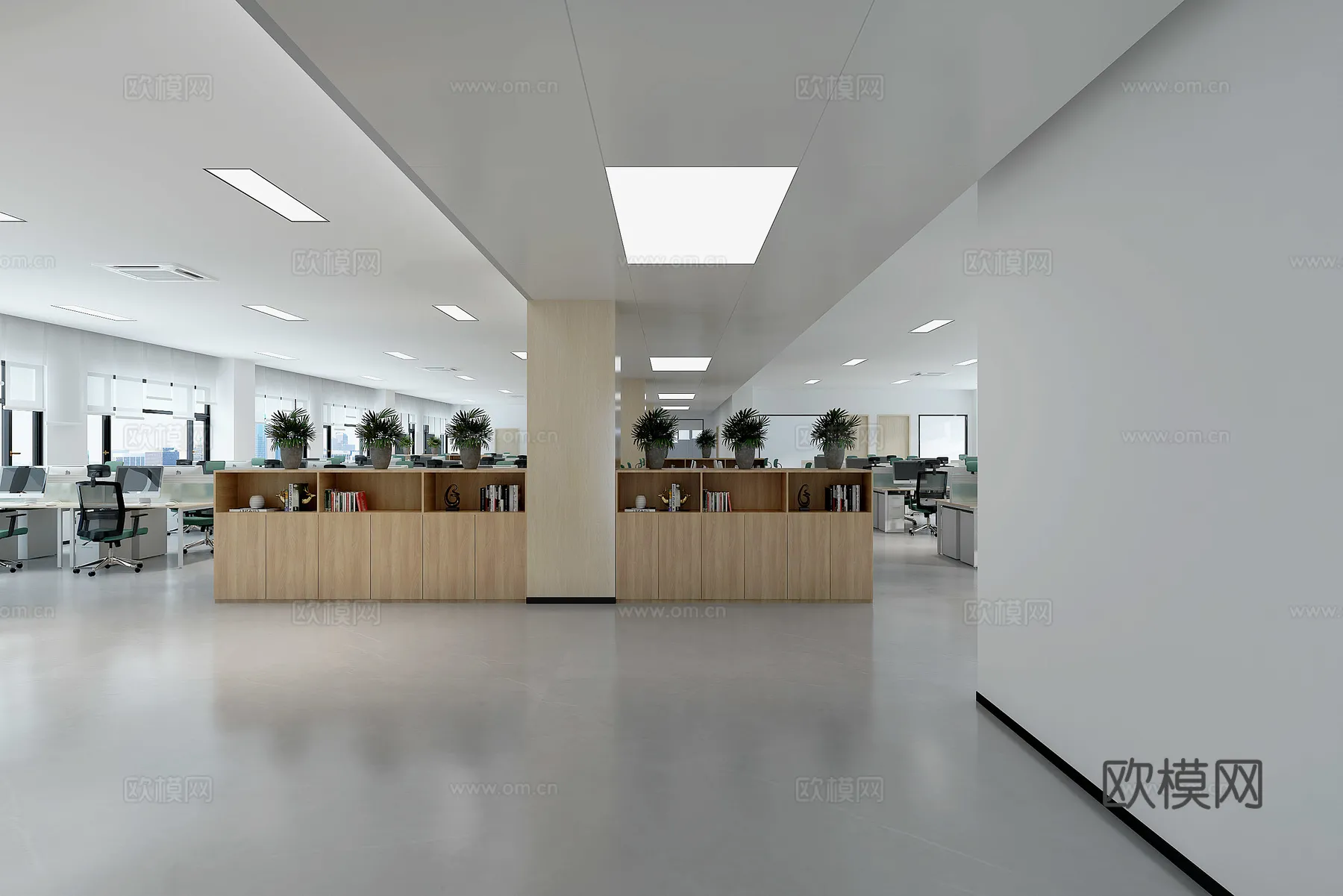 Office Space 3D Scenes – Office Room 3D Blocks – 076 – VRAY Render