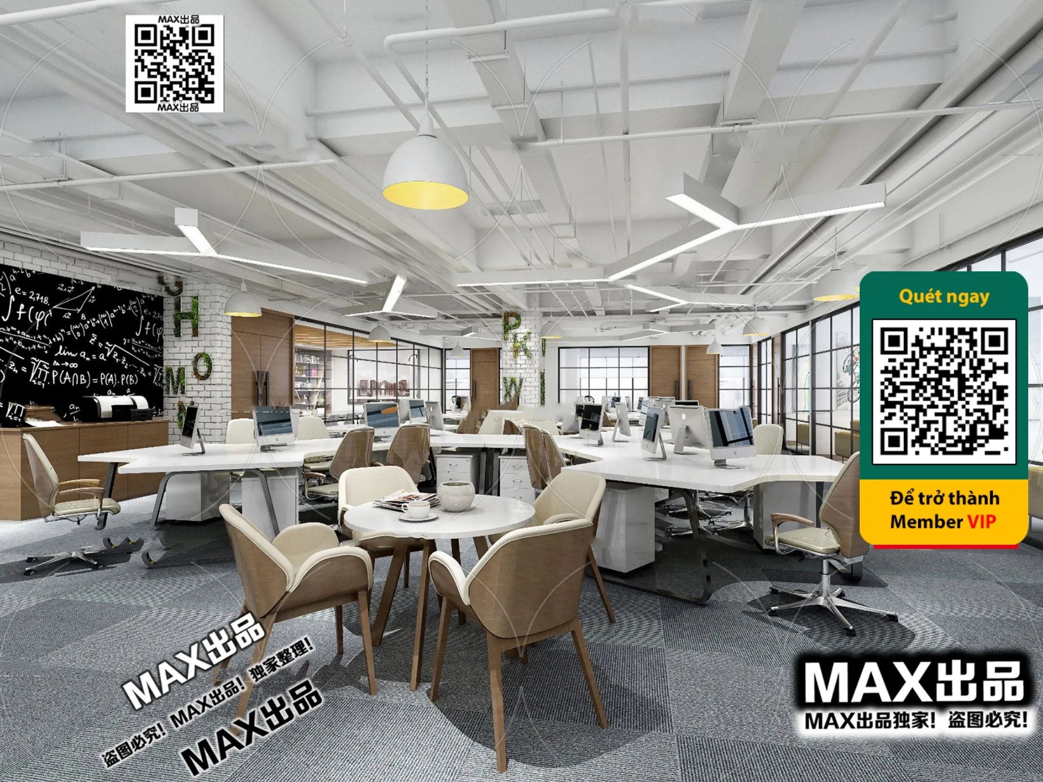 OFFICE SPACE – VRAY / CORONA – 3D MODEL – 4726 OFFICE SPACE – VRAY / CORONA – 3D MODEL – 4726