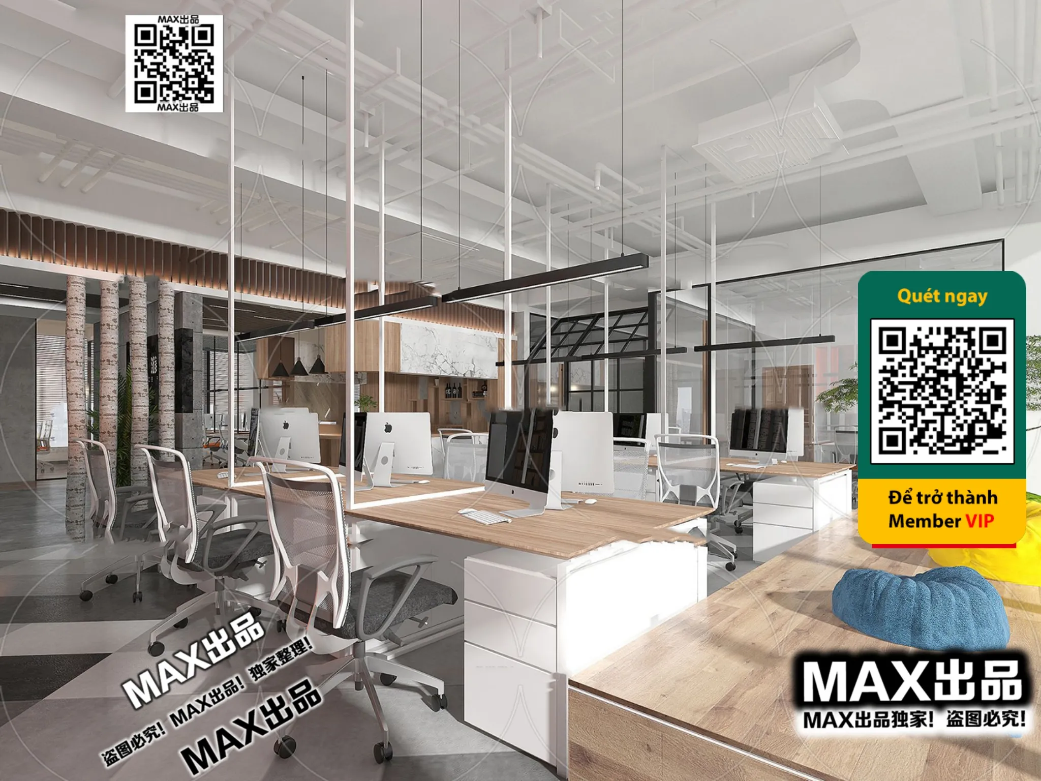 OFFICE SPACE – VRAY / CORONA – 3D MODEL – 4728 OFFICE SPACE – VRAY / CORONA – 3D MODEL – 4728
