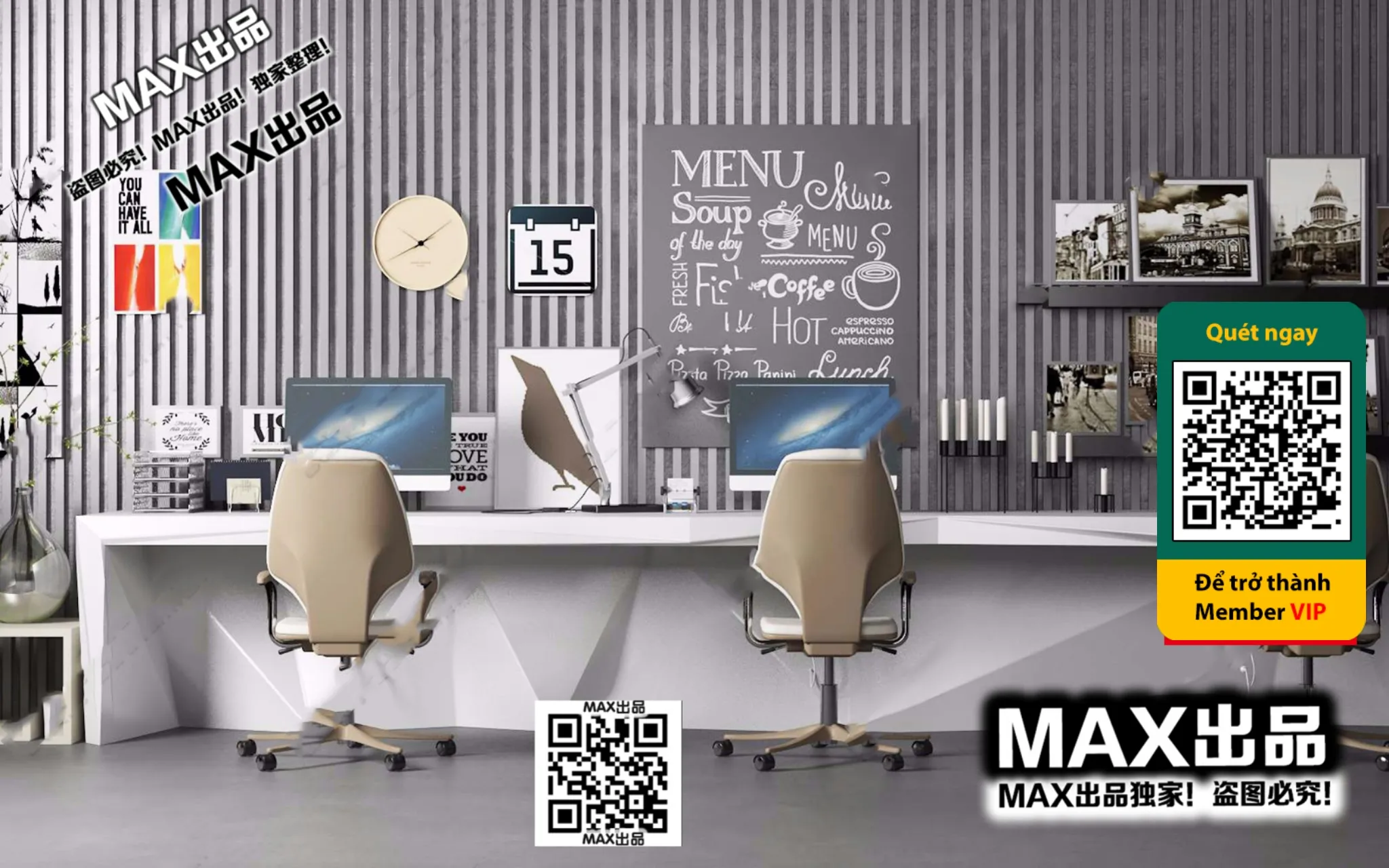 OFFICE SPACE – VRAY / CORONA – 3D MODEL – 4733 OFFICE SPACE – VRAY / CORONA – 3D MODEL – 4733