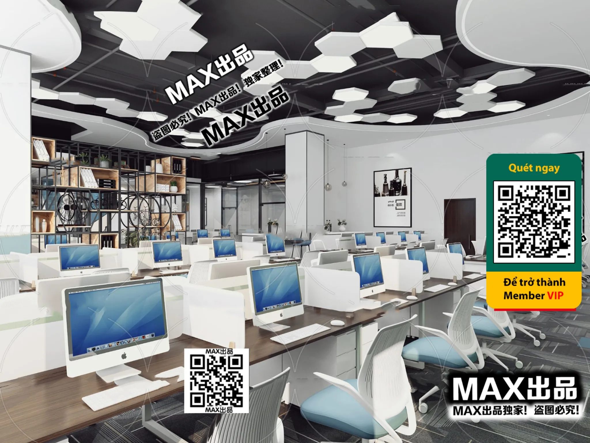 OFFICE SPACE – VRAY / CORONA – 3D MODEL – 4738 OFFICE SPACE – VRAY / CORONA – 3D MODEL – 4738