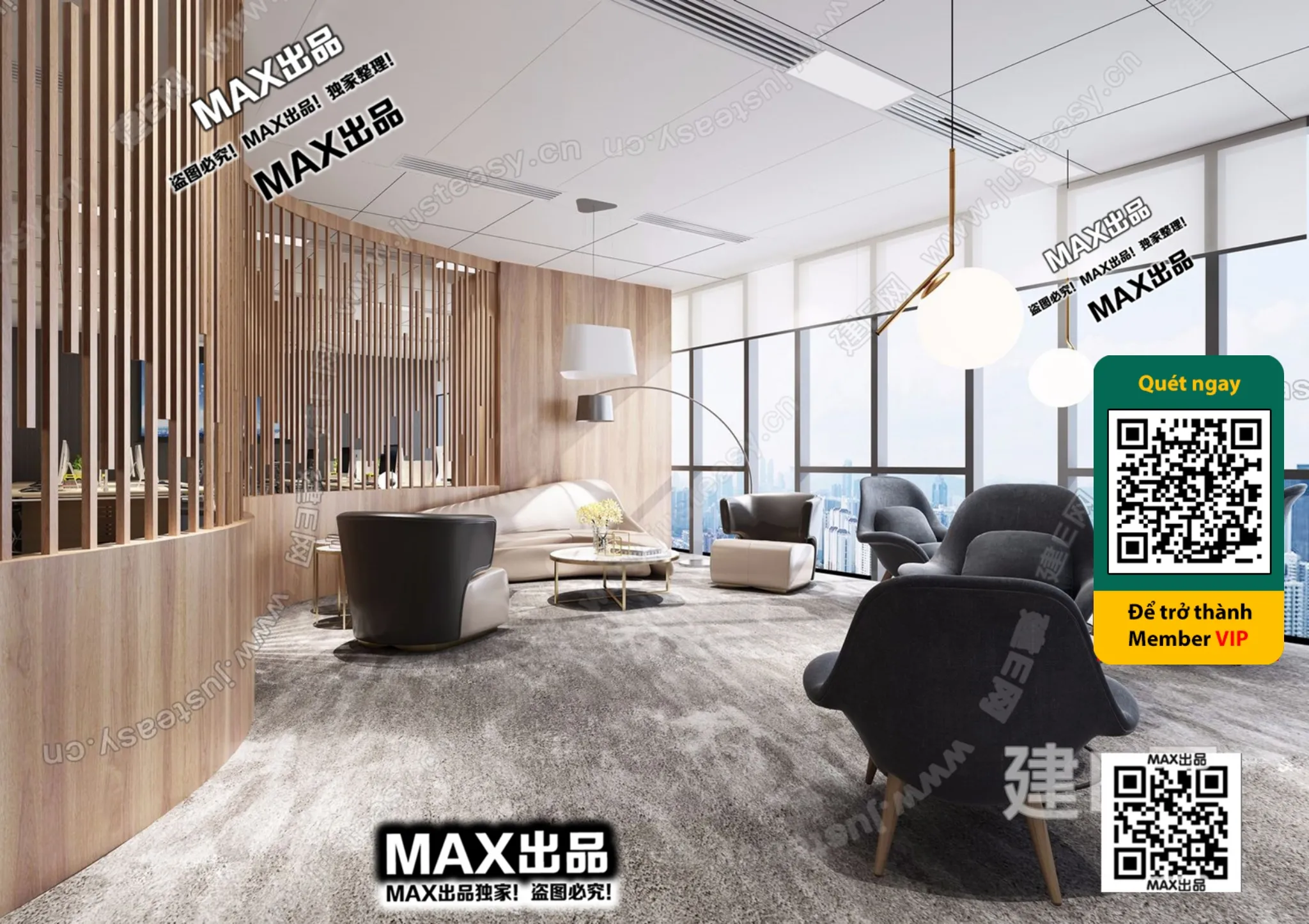 OFFICE SPACE – VRAY / CORONA – 3D MODEL – 4771