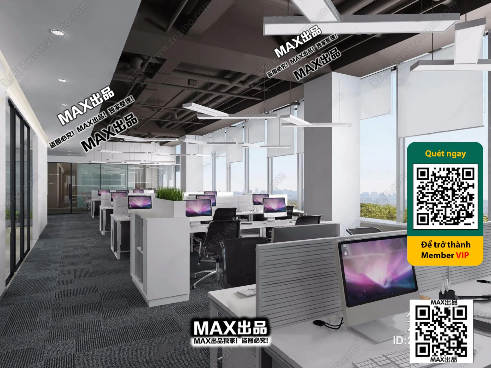 OFFICE SPACE – VRAY / CORONA – 3D MODEL – 4822 OFFICE SPACE – VRAY / CORONA – 3D MODEL – 4822