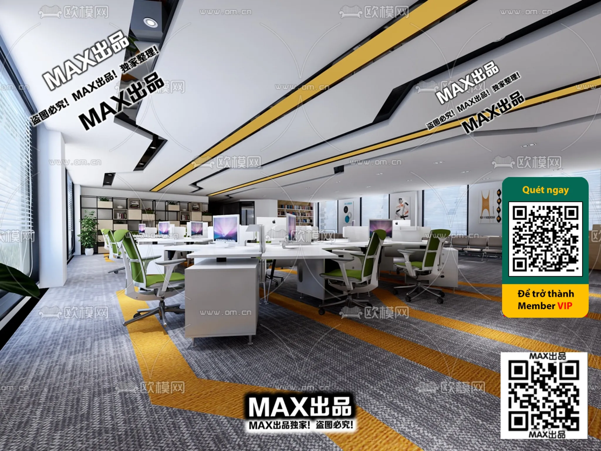 OFFICE SPACE – VRAY / CORONA – 3D MODEL – 4837 OFFICE SPACE – VRAY / CORONA – 3D MODEL – 4837