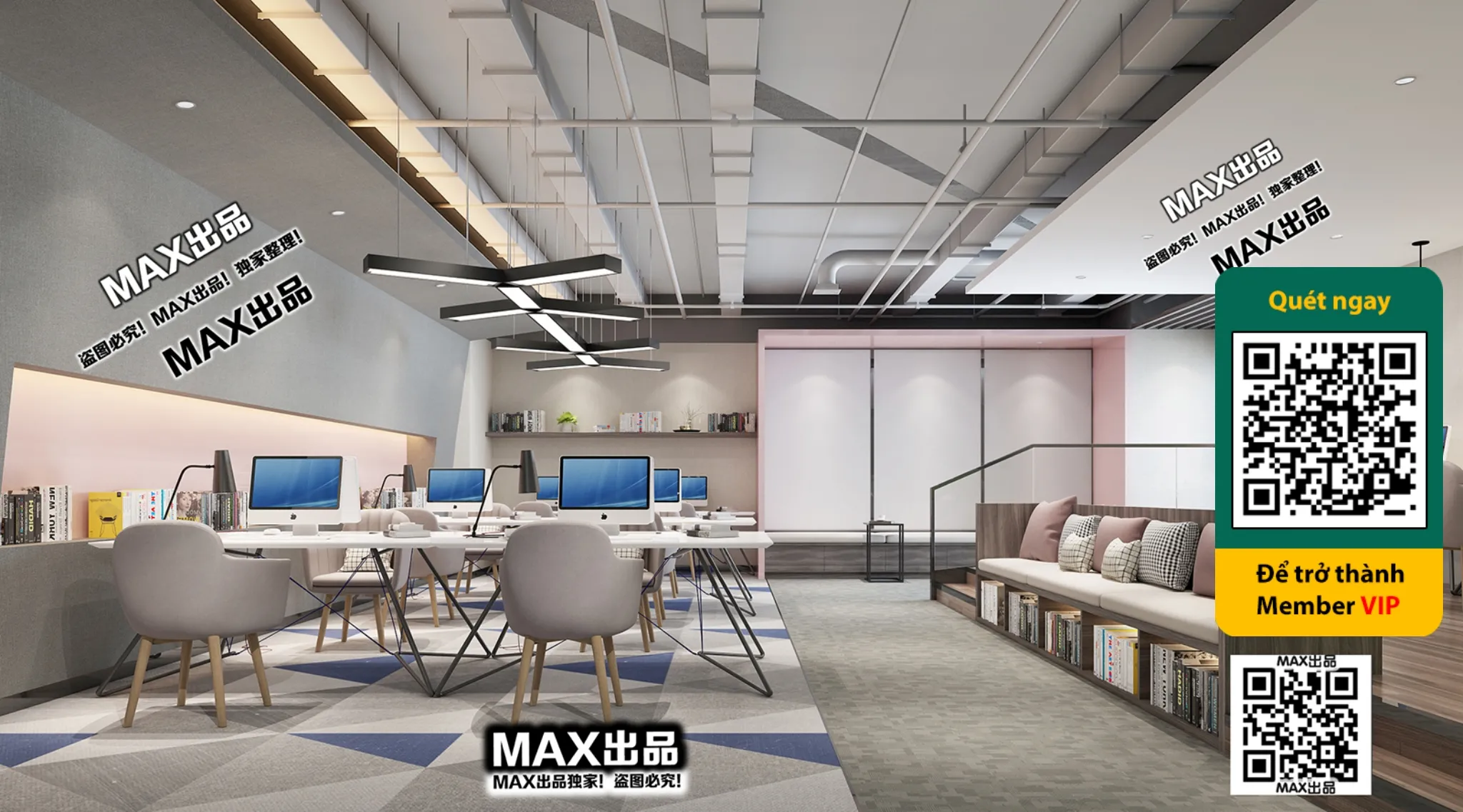 OFFICE SPACE – VRAY / CORONA – 3D MODEL – 4838 OFFICE SPACE – VRAY / CORONA – 3D MODEL – 4838