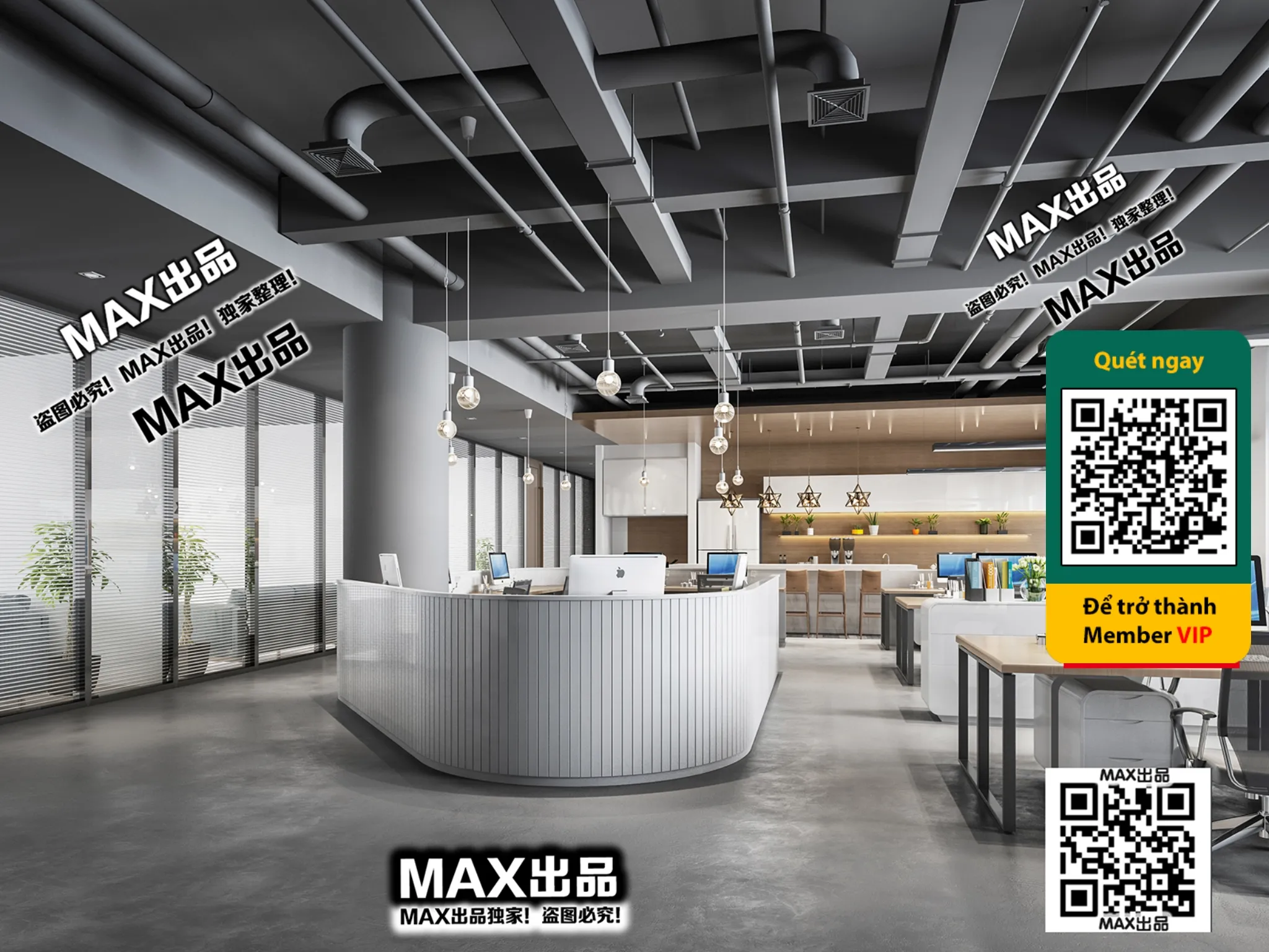 OFFICE SPACE – VRAY / CORONA – 3D MODEL – 4841 OFFICE SPACE – VRAY / CORONA – 3D MODEL – 4841