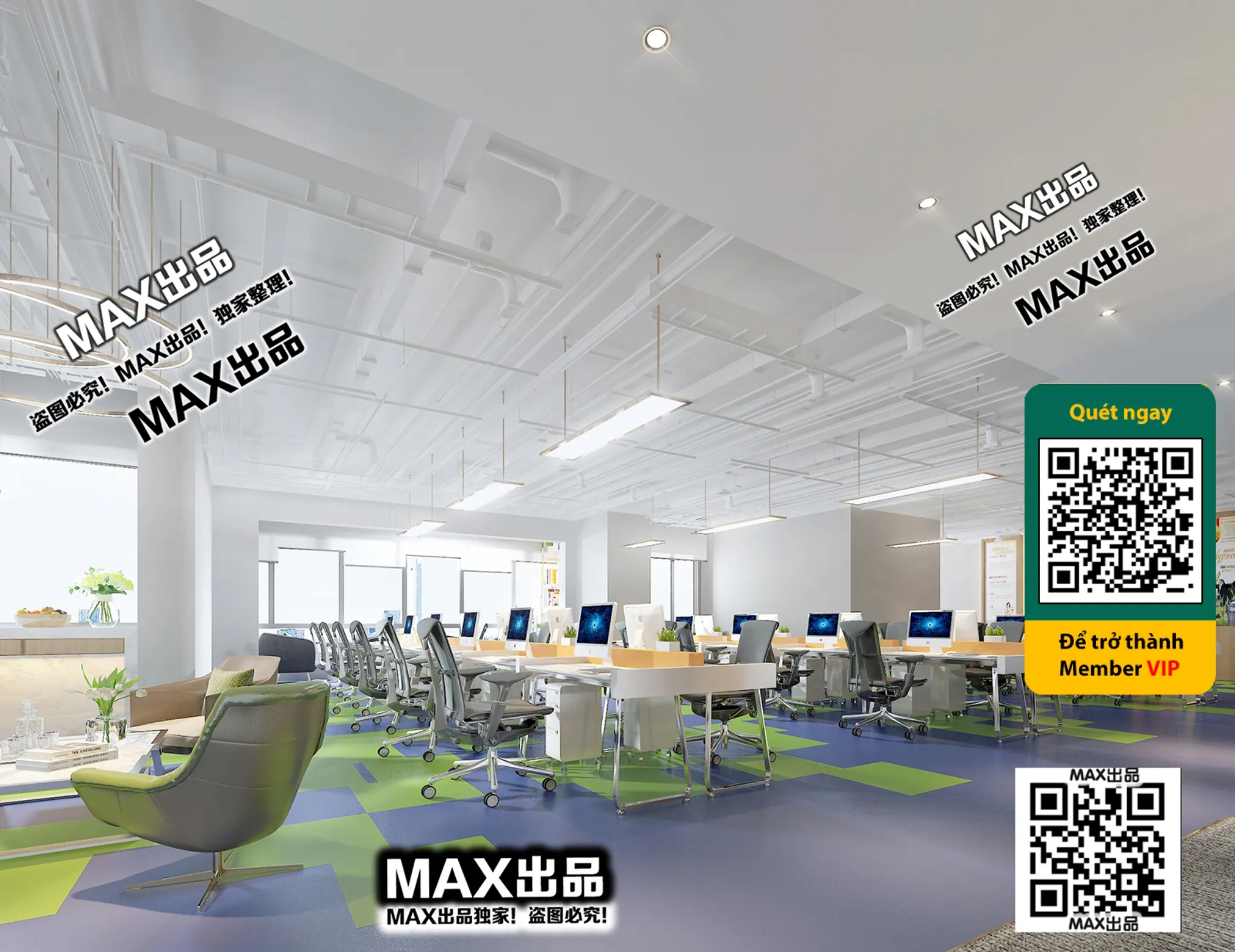 OFFICE SPACE – VRAY / CORONA – 3D MODEL – 4842 OFFICE SPACE – VRAY / CORONA – 3D MODEL – 4842