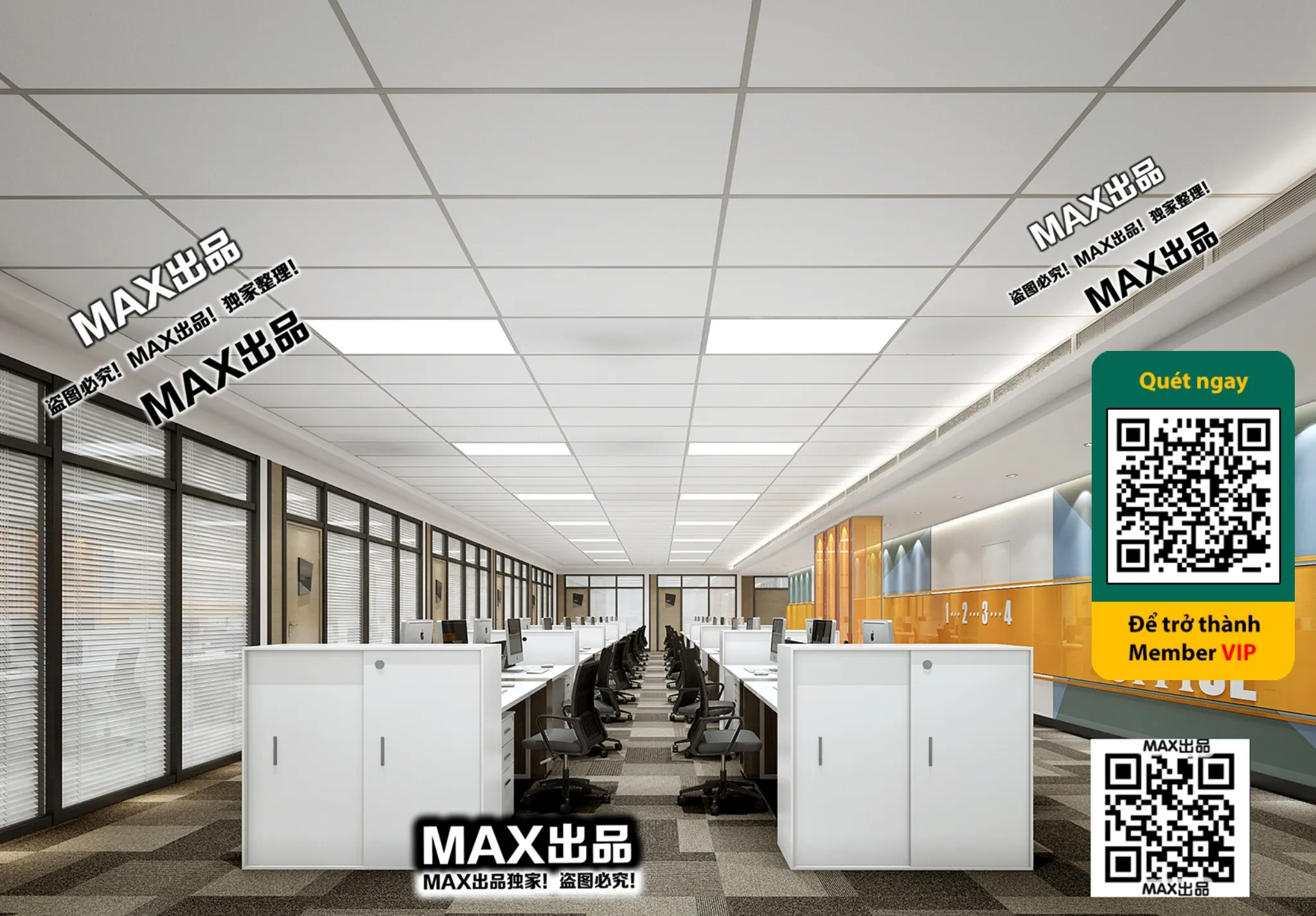 OFFICE SPACE – VRAY / CORONA – 3D MODEL – 4844 OFFICE SPACE – VRAY / CORONA – 3D MODEL – 4844