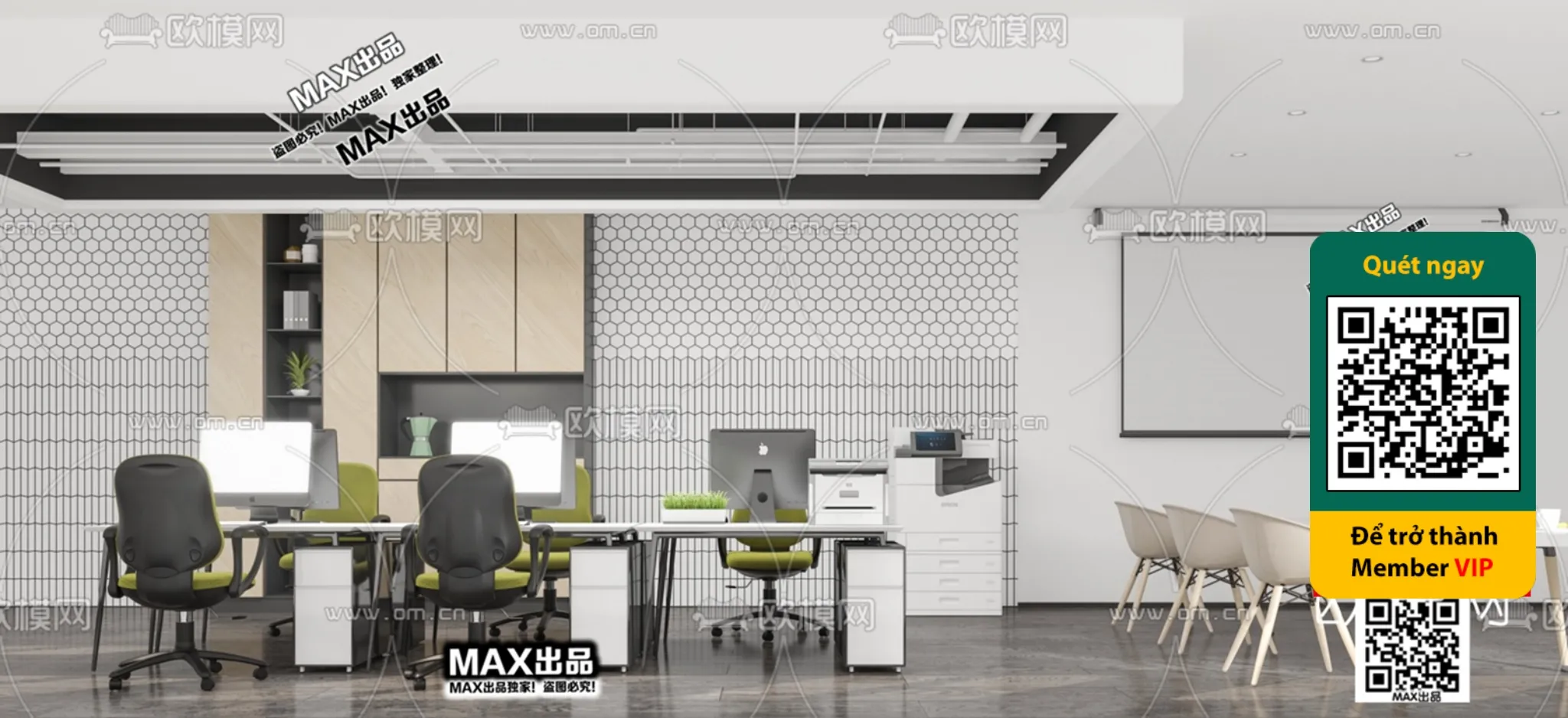 OFFICE SPACE – VRAY / CORONA – 3D MODEL – 4851 OFFICE SPACE – VRAY / CORONA – 3D MODEL – 4851